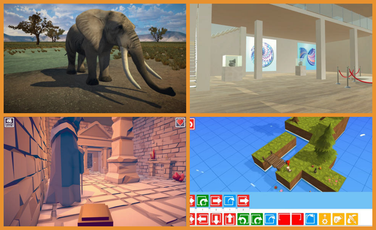 I laboratori creativi E-LUDO LAB: ambienti 3D, museo virtuale, dungeon e coding